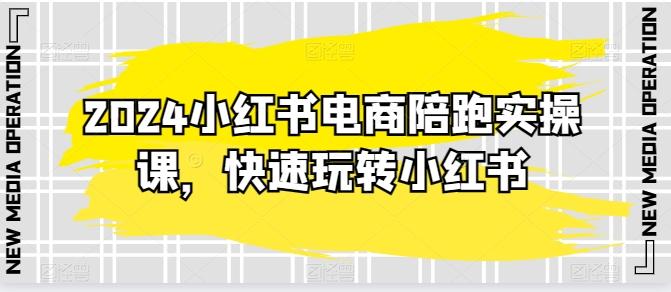 2024小红书电商陪跑实操课，快速玩转小红书，超过20节精细化课程-知库