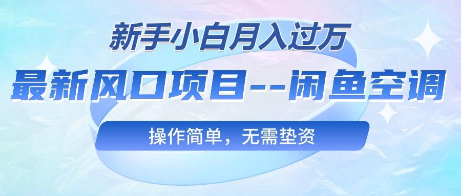 最新风口项目—闲鱼空调，新手小白月入过万，操作简单，无需垫资-知库