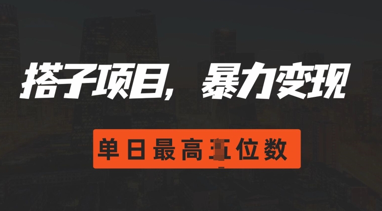 2024搭子玩法，0门槛，暴力变现，单日最高破四位数【揭秘】-知库