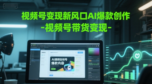 视频号变现新风口AI爆款创作-视频号带货变现-知库