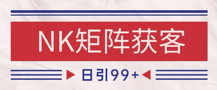 小红书某音NK赛道引流获客 自热矩阵日引200+【揭秘】-知库