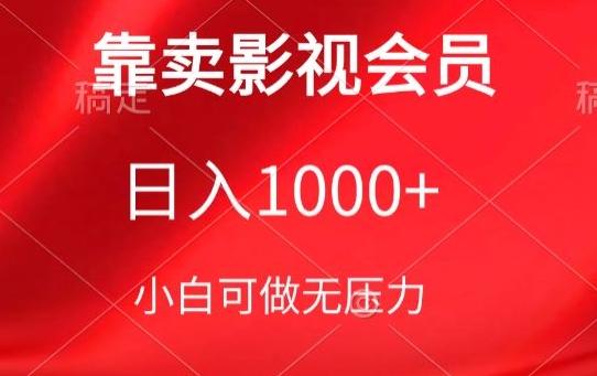 靠卖影视会员，日入1000+，落地保姆级教程，新手可学【揭秘】-知库