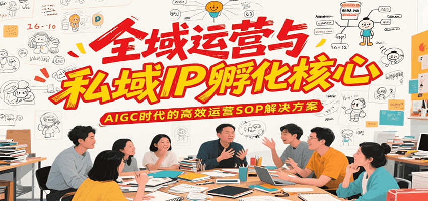 全域运营与私域IP孵化核心，AIGC时代的高效运营SOP解决方案-知库