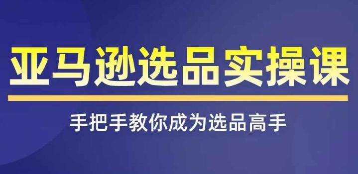 亚马逊选品实操课程，快速掌握亚马逊选品的技巧，覆盖亚马逊选品所有渠道-知库