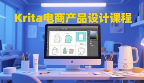 Krita电商产品设计课程，掌握从工具使用到创意落地的全链路设计能力-知库