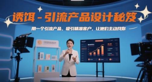 诱饵-引流产品设计秘笈，用一个引流产品，吸引精准客户，让他们主动找你-知库