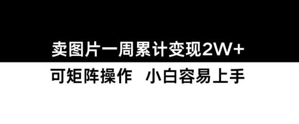 小红书【卖图片】一周累计变现2W+小白易上手-知库