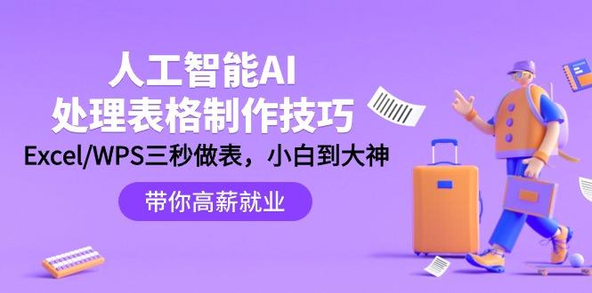 (9459期)人工智能-AI处理表格制作技巧：Excel/WPS三秒做表，大神到小白-知库