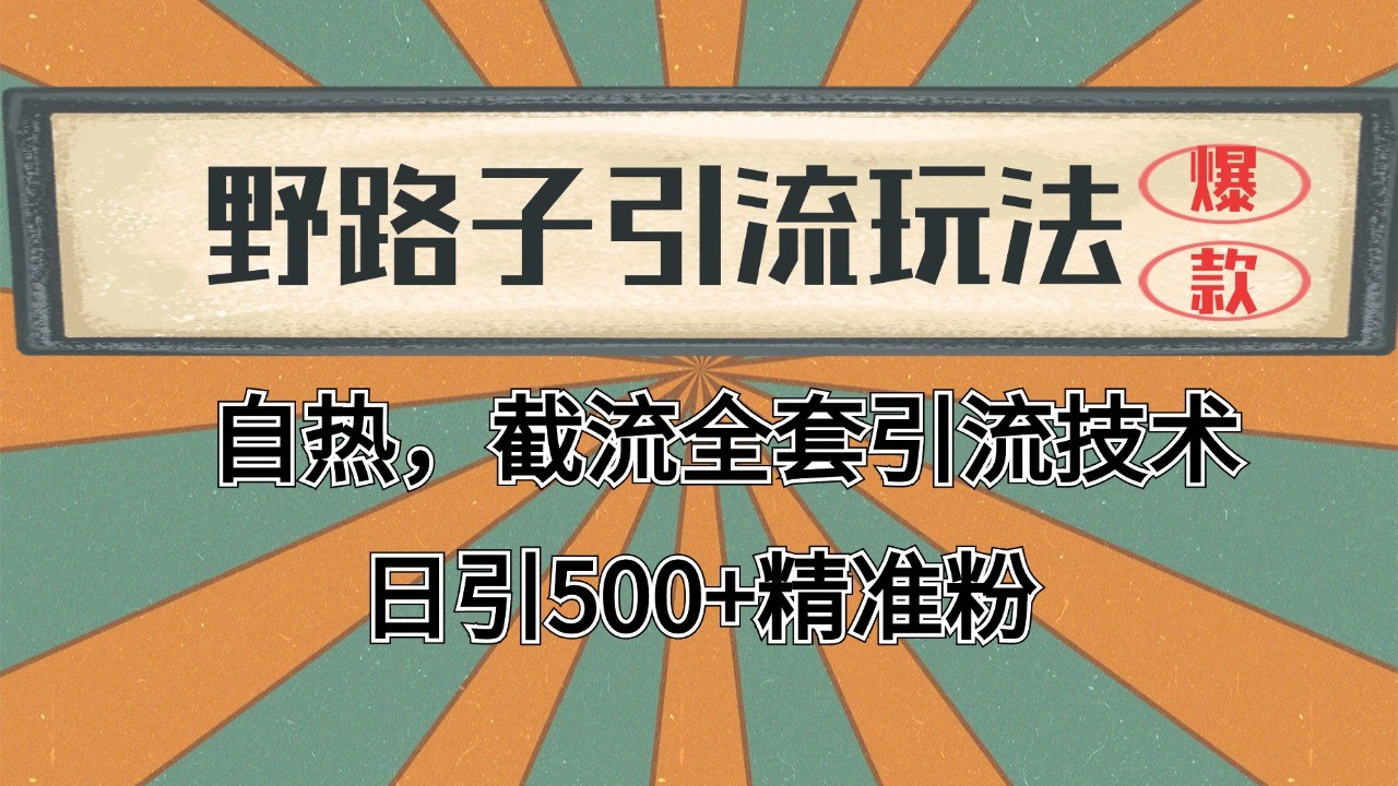 抖音小红书视频号全平台引流打法，全自动引流日引2000+精准客户-知库