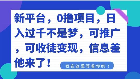 不要再花冤枉钱了，0撸项目，每天坚持，稳定1000+-知库