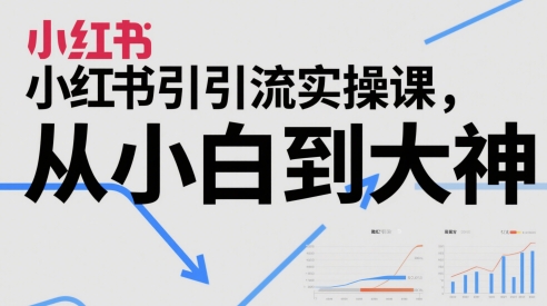 小红书引流实操课，从小白到大神-知库