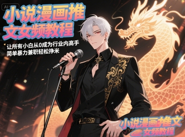 小说漫画推文女频教程，让所有小白从0成为行业内高手，简单暴力兼职轻松挣米-知库