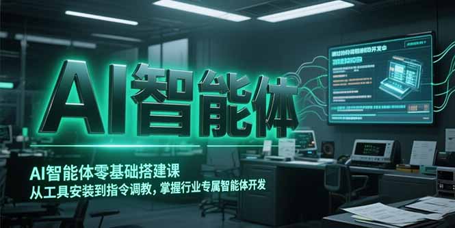 AI智能体零基础搭建课，从工具安装到指令调教，掌握行业专属智能体开发…-知库