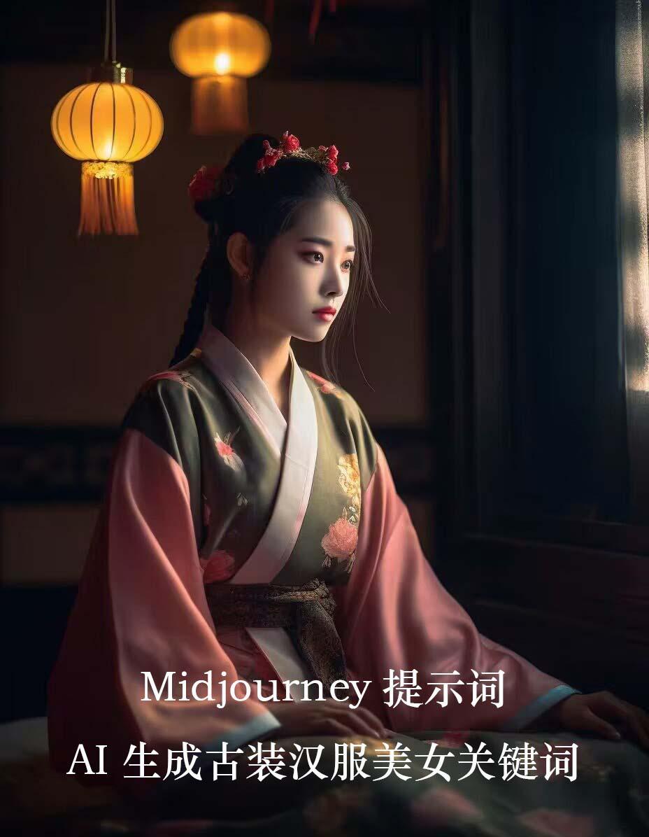 Midjourney关键词-AI生成中国风古装汉服美女人像提示关键词-知库