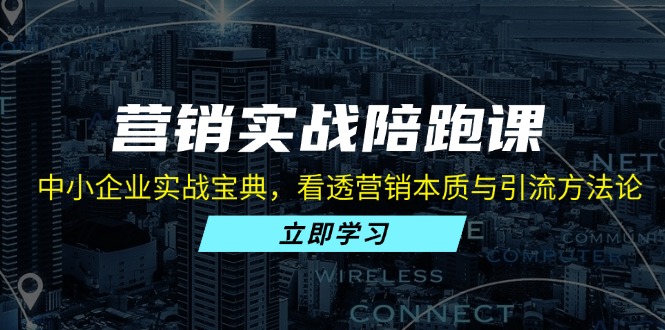 营销实战陪跑课：中小企业实战宝典，看透营销本质与引流方法论-知库