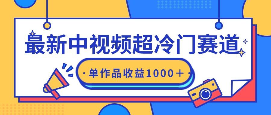 (9275期)最新中视频超冷门赛道，轻松过原创，单条视频收益1000＋-知库