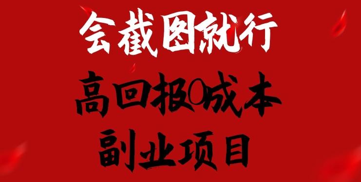 会截图就行，高回报0成本副业项目，卖离婚模板一天1.5k+【揭秘】-知库