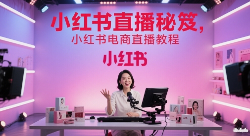 小红书直播秘笈，小红书电商直播教程-知库