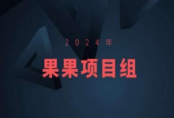 2024年果果项目组项目合集-果果最新项目-知库