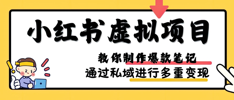 小红书虚拟项目实战，爆款笔记制作，矩阵放大玩法分享-知库