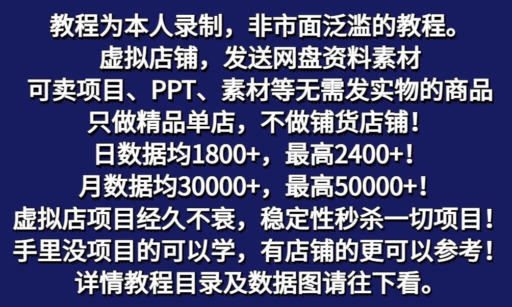 图片[1]-拼多多虚拟店铺项目，电脑挂机自动发货，单店日利润300+-知库