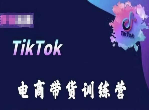 TikTok电商带货训练营，跟随时代潮流，跨境掘金-知库