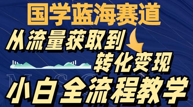 国学蓝海赛道，从流量获取，到转化变现，全流程教学-知库