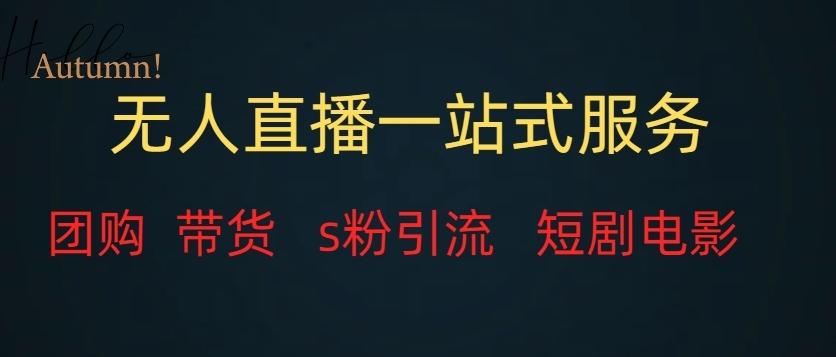 无人直播一站式服务（教程以及变现方式）-知库