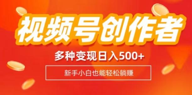 视频号创作者计划，多种变现方式，日入500+【内附1080g视频素材】-知库