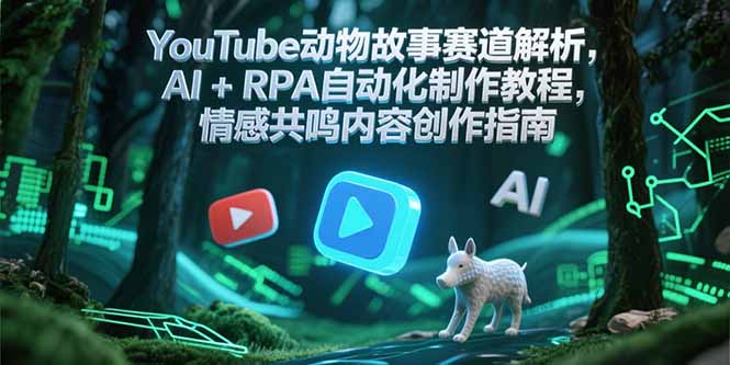 YouTube动物故事赛道解析，AI+RPA自动化制作教程，情感共鸣内容创作指南-知库