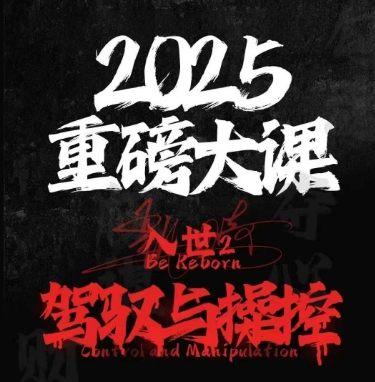 2025重磅大课，入世2，驾驭与控制-知库