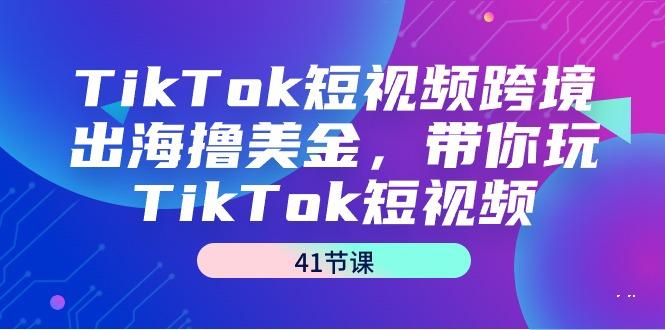 TikTok短视频跨境出海撸美金，带你玩TikTok短视频(41节课)-知库