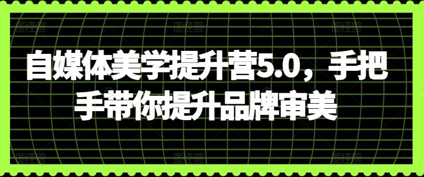 自媒体美学提升营5.0，手把手带你提升品牌审美-知库