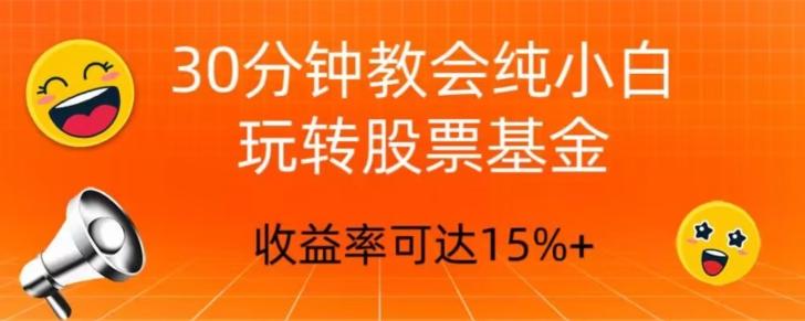 30分钟教会你玩转股票基金，只教好的筛选方法，不荐股-知库