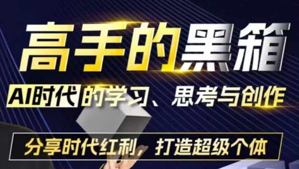 高手的黑箱：AI时代学习、思考与创作-分红时代红利，打造超级个体-知库