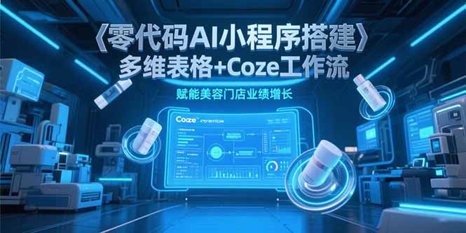 零代码AI小程序搭建，多维表格+Coze工作流，赋能美容门店业绩增长-知库