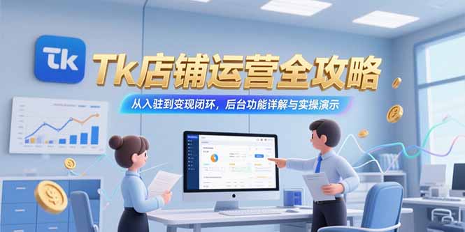 Tk店铺运营全攻略，从入驻到变现闭环，后台功能详解与实操演示-知库