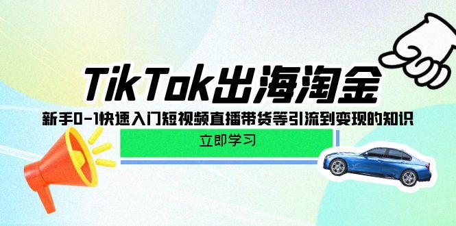 (10035期)TikTok-出海淘金，新手0-1快速入门短视频直播带货等引流到变现的知识-知库