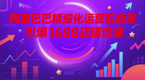 阿里巴巴精细化运营实战课，引爆1688店铺流量-知库