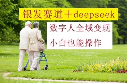银发赛道+deepseek数字人全域变现，小白也能操作-知库