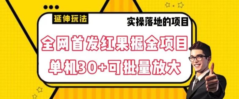 全网首发红果免费短剧掘金项目，单机30+可批量放大【揭秘】-知库