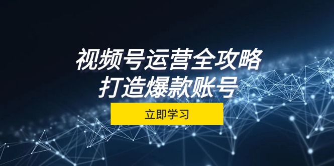 视频号运营全攻略，从定位到成交一站式学习，视频号核心秘诀，打造爆款…-知库