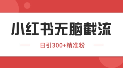 小红书截流同行客源，独家野路子获客玩法 日引200+暴力获客【揭秘】-知库