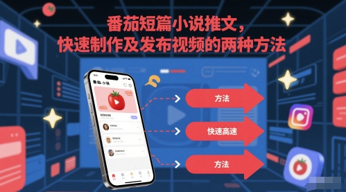 番茄短篇小说推文，快速制作及发布视频的两种方法-知库