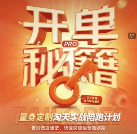 淘宝开单秘籍PRO，量身定制淘天实战陪跑计划，告别做店迷茫、快速突破运营瓶颈期(更新)-知库商学院