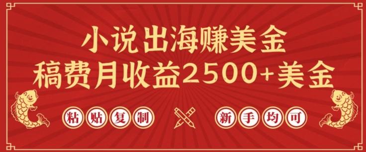 小说出海赚美金，稿费月收益2500+美金，仅需chatgpt粘贴复制，新手也能玩转【揭秘】-知库