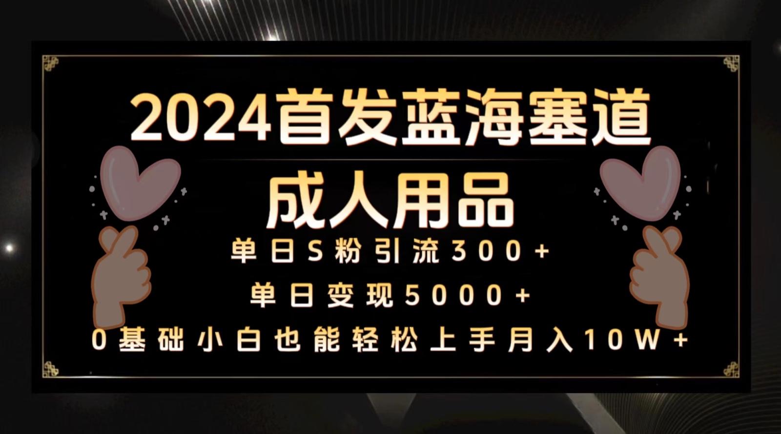 2024首发蓝海塞道成人用品，月入10W+保姆教程-知库