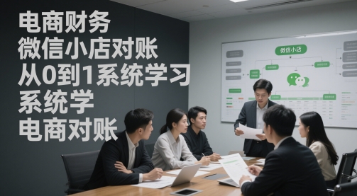 电商财务微信小店对账，从0到1系统学习电商对账-知库