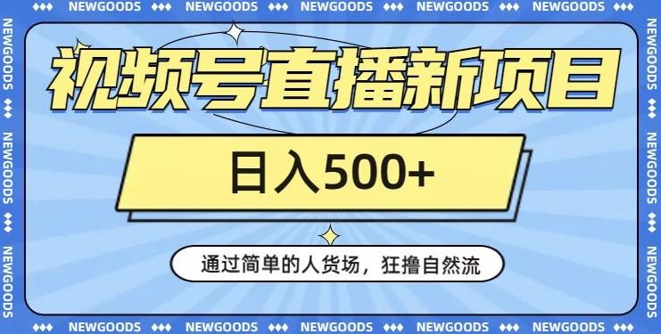 视频号直播新项目，通过简单的人货场，狂撸自然流，日入500+【260G资料】-知库