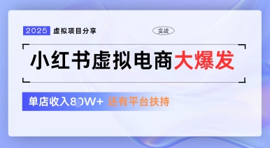 小红书虚拟电商项目，平台大力免费流量扶持，低门槛1拖3玩法-知库